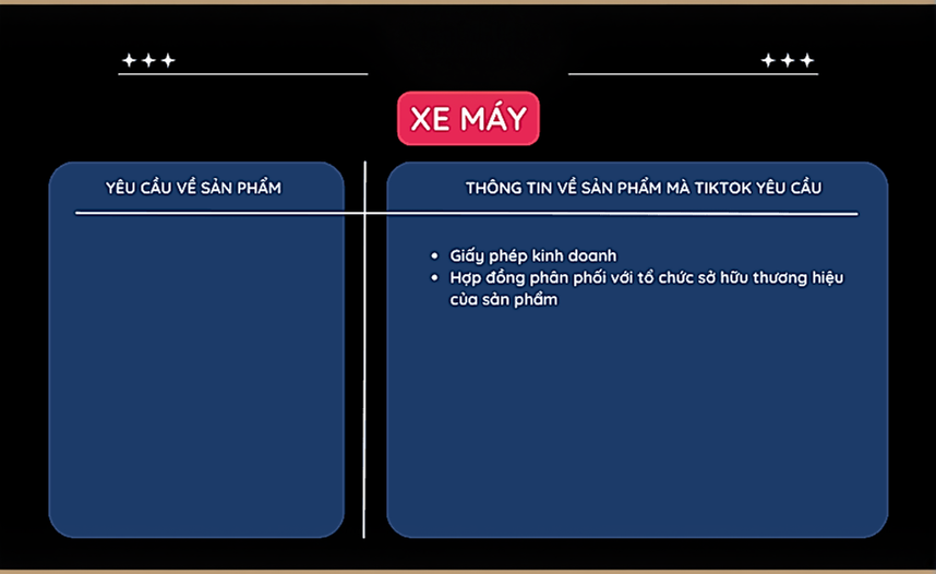 cách mở ngành hàng hạn chế trên TikTok xe máy
