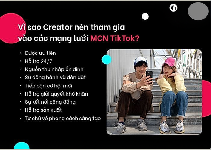 Lợi ích khi Creator tham gia vào các mạng lưới MCN TikTok