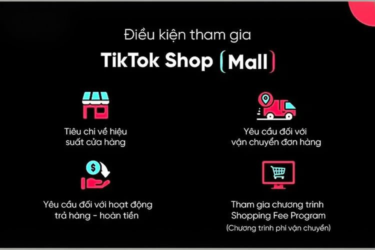 Điều kiện tham gia TikTok Shop Mall