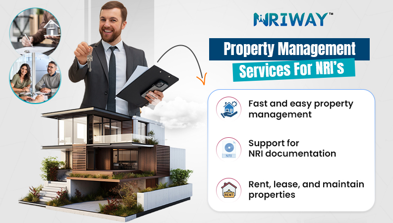 Promotional banner for 'NRIWAY' showcasing key certifications and awards.