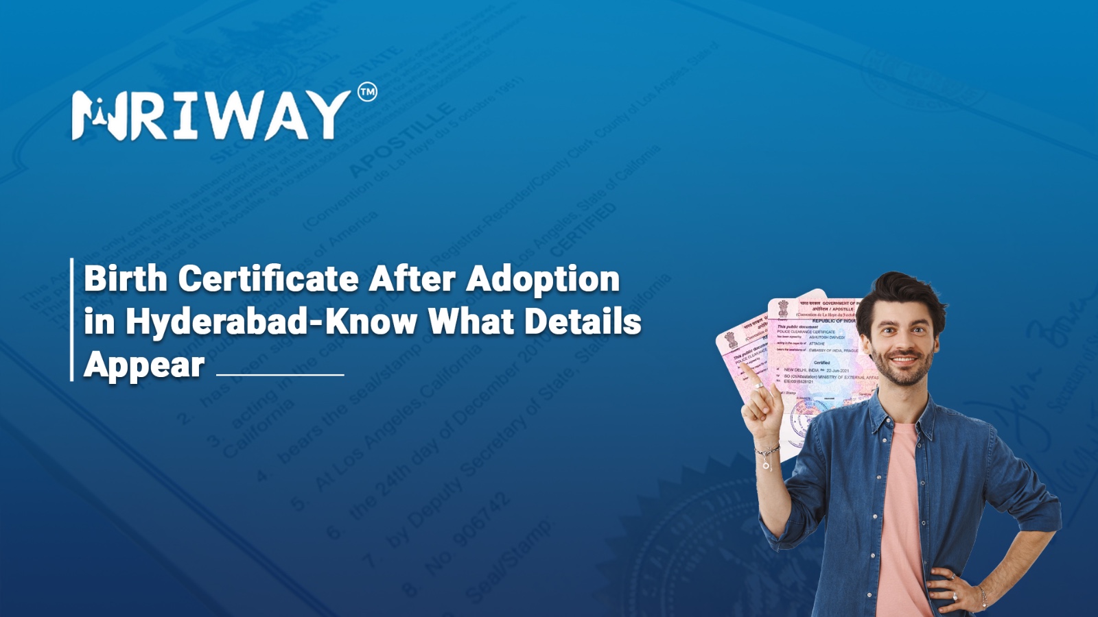 Adoption & Birth Certificate (Hyderabad - 1975)