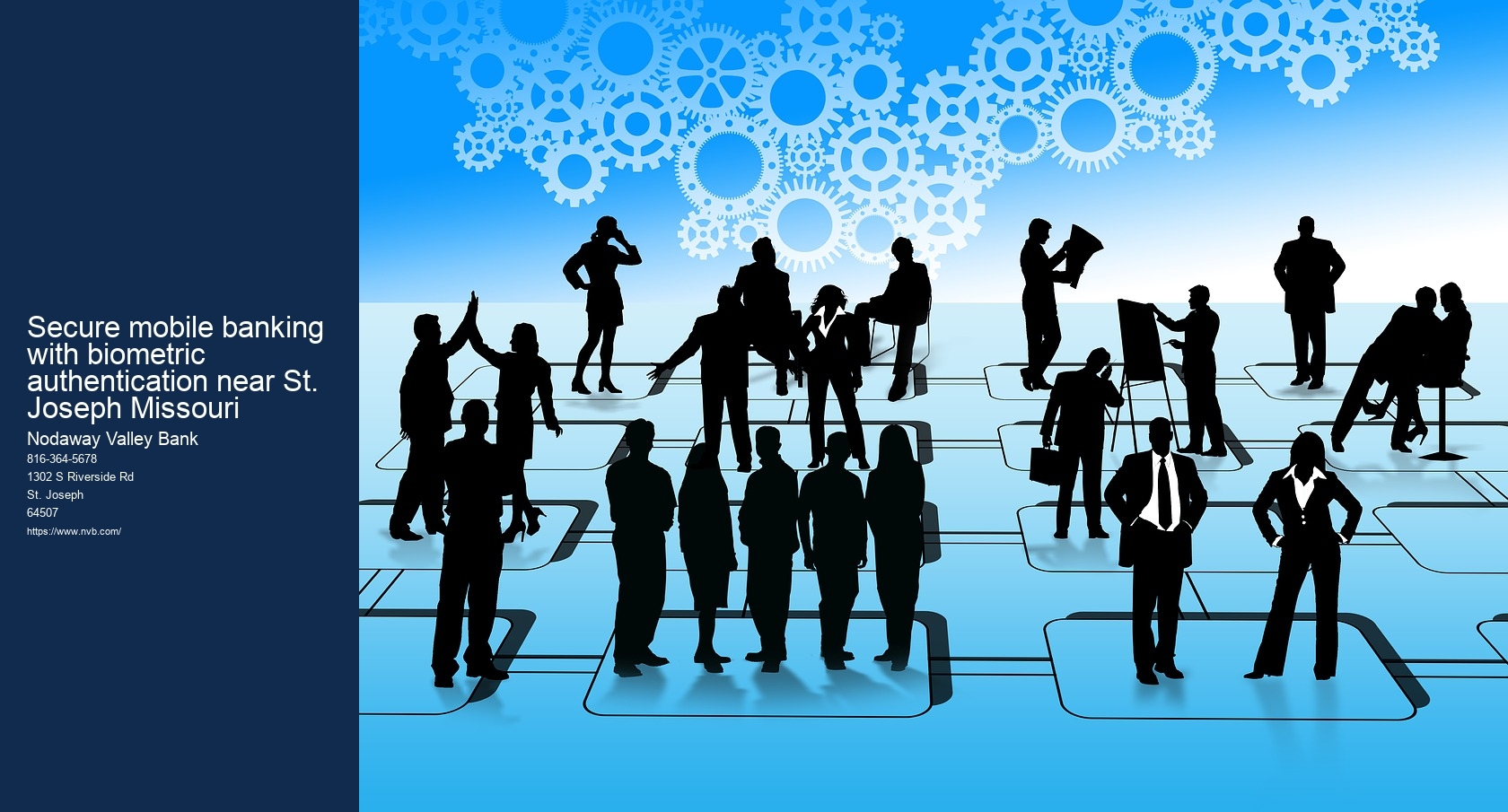 Secure mobile banking with biometric authentication near St. Joseph Missouri