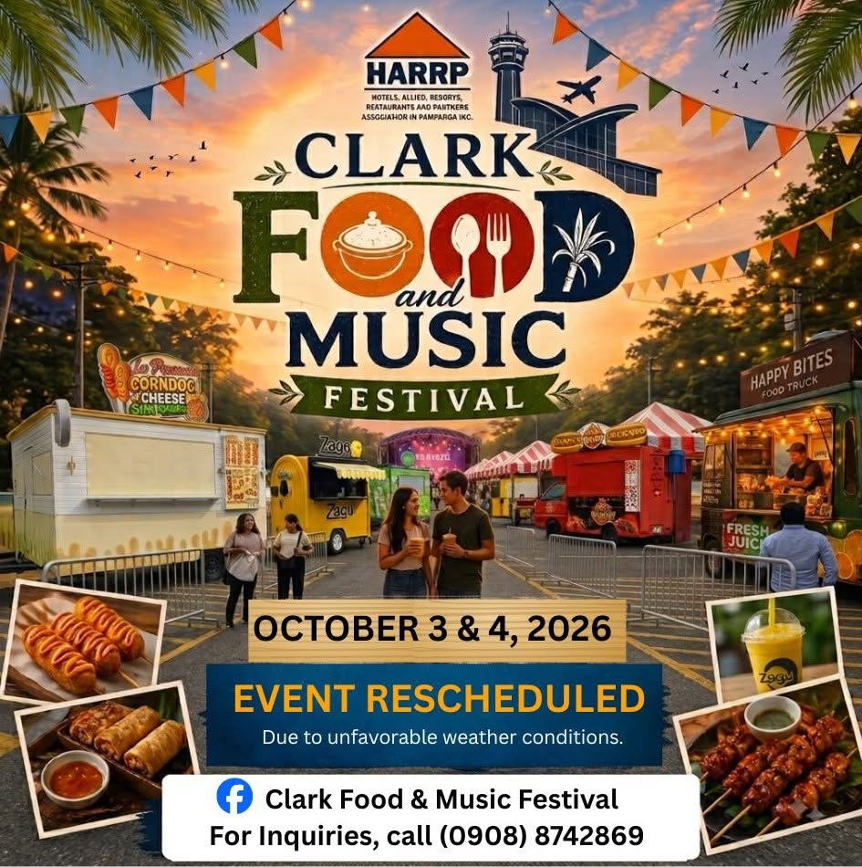One Pampanga is proud to support the Clark Food and Music Festival!
