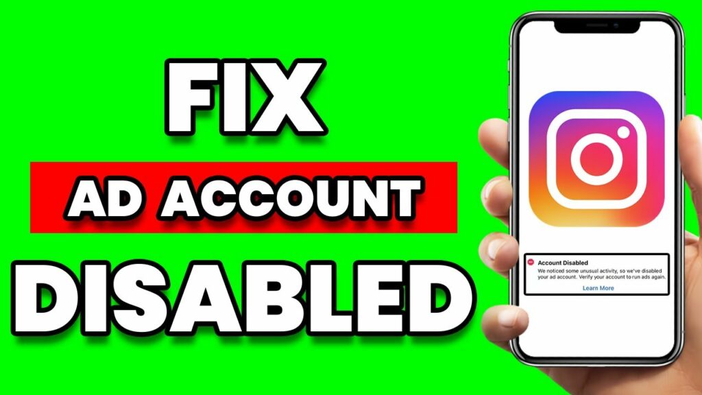 How to open an Instagram ad account disabled for unusual activity