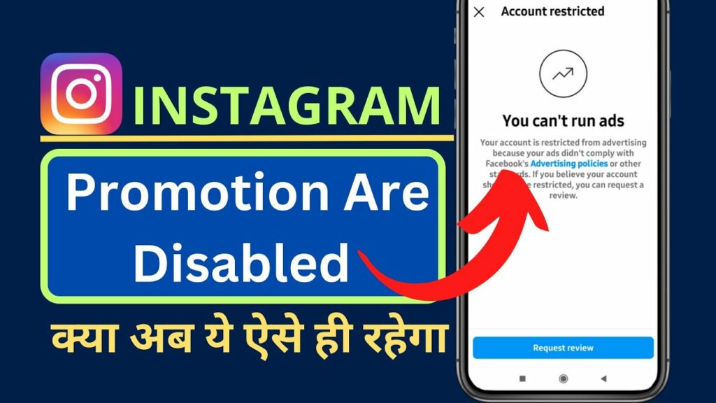 Reasons why Instagram advertising accounts are disabled