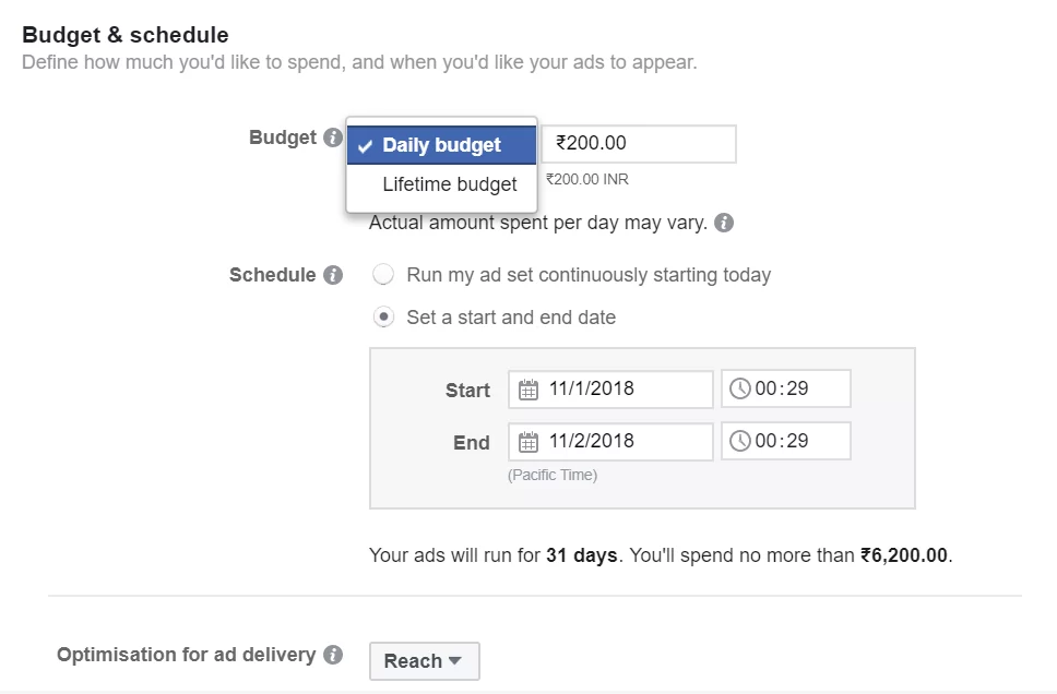 Costs for Instagram advertising