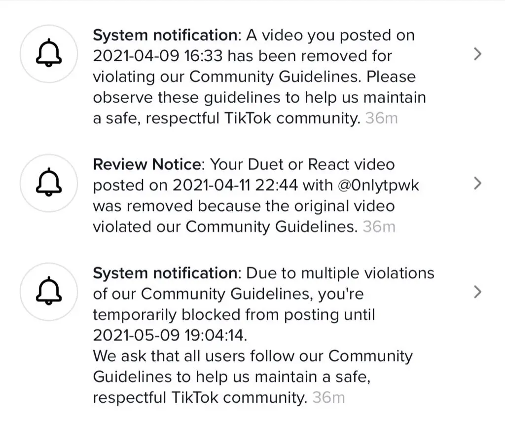 TikTok Community Guidelines