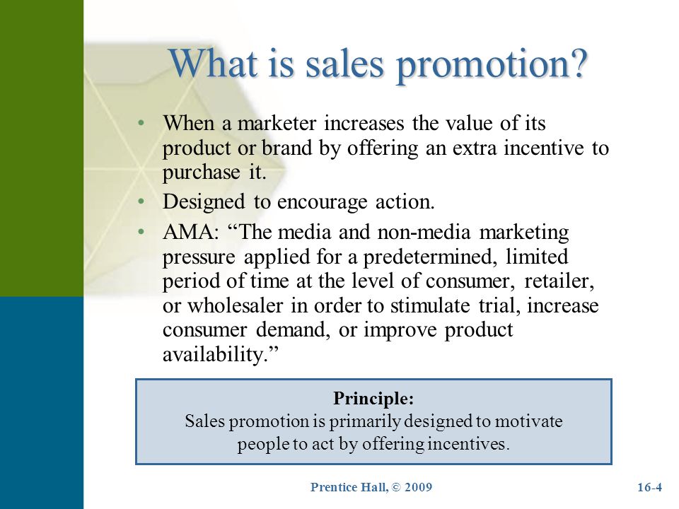 What is sales promotion?