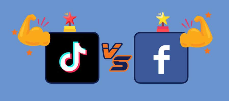 Compare Facebook and TikTok