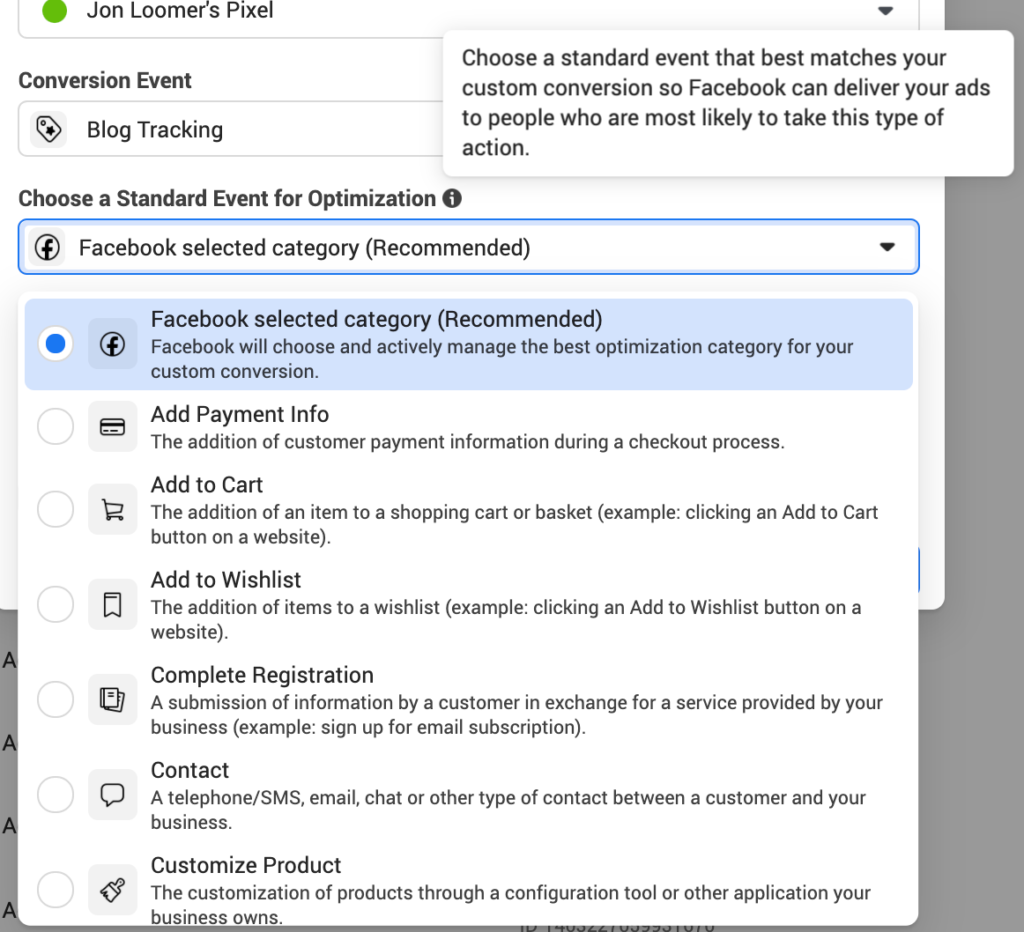 How to use Facebook custom conversions