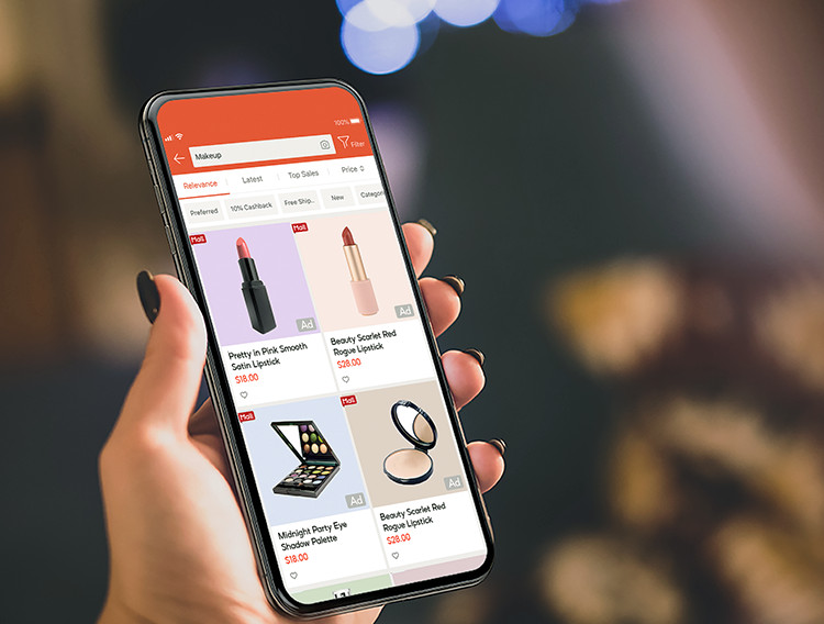 What is advertising on the e-commerce platform Shopee?