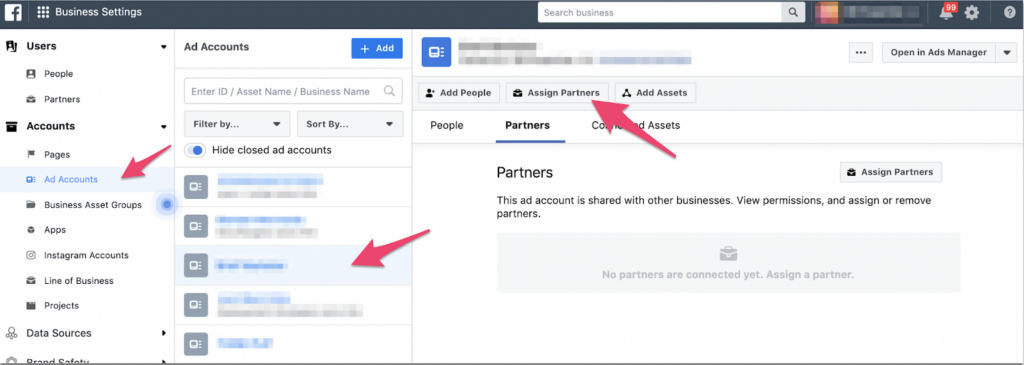 What is the definition of a Facebook Ads account?