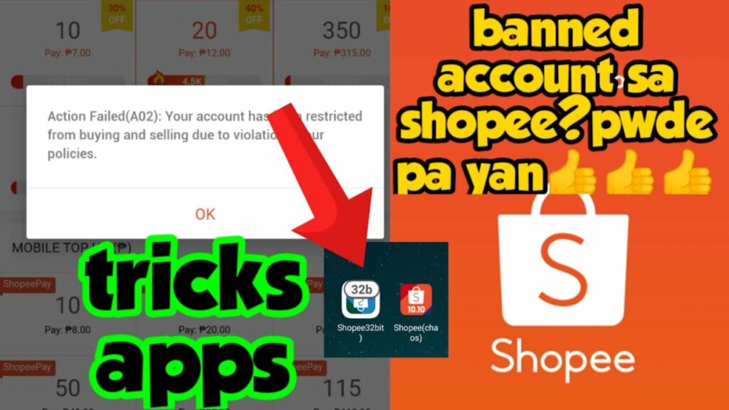 How to know if my Shopee account is banned