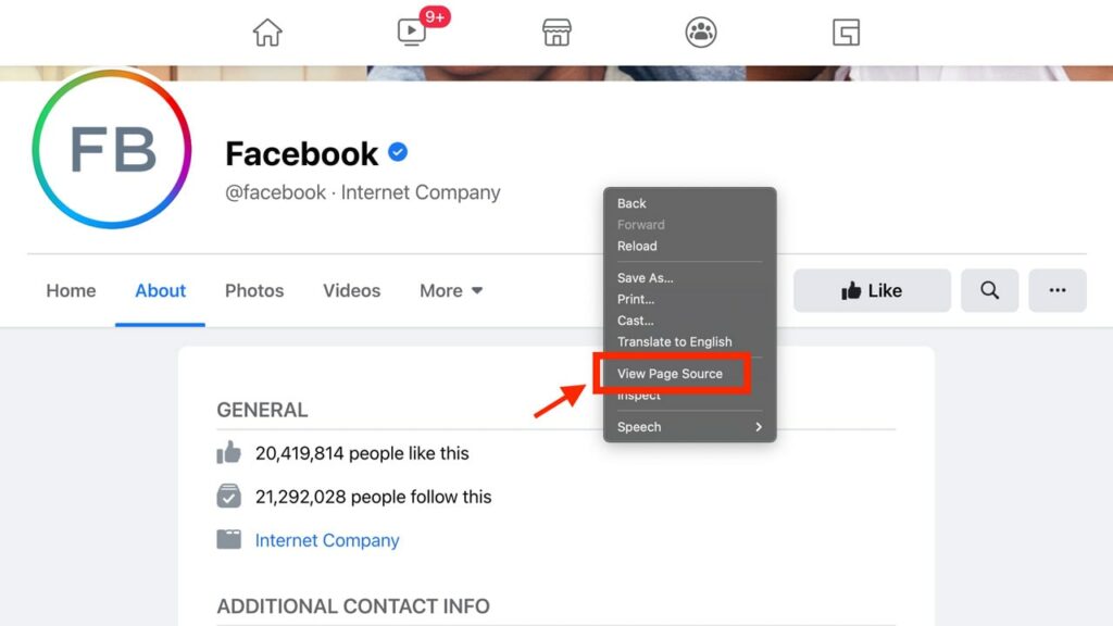 Instructions to get Facebook username from id