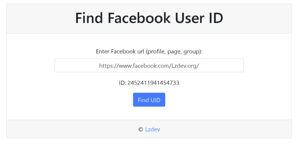 What is a Facebook profile ID?