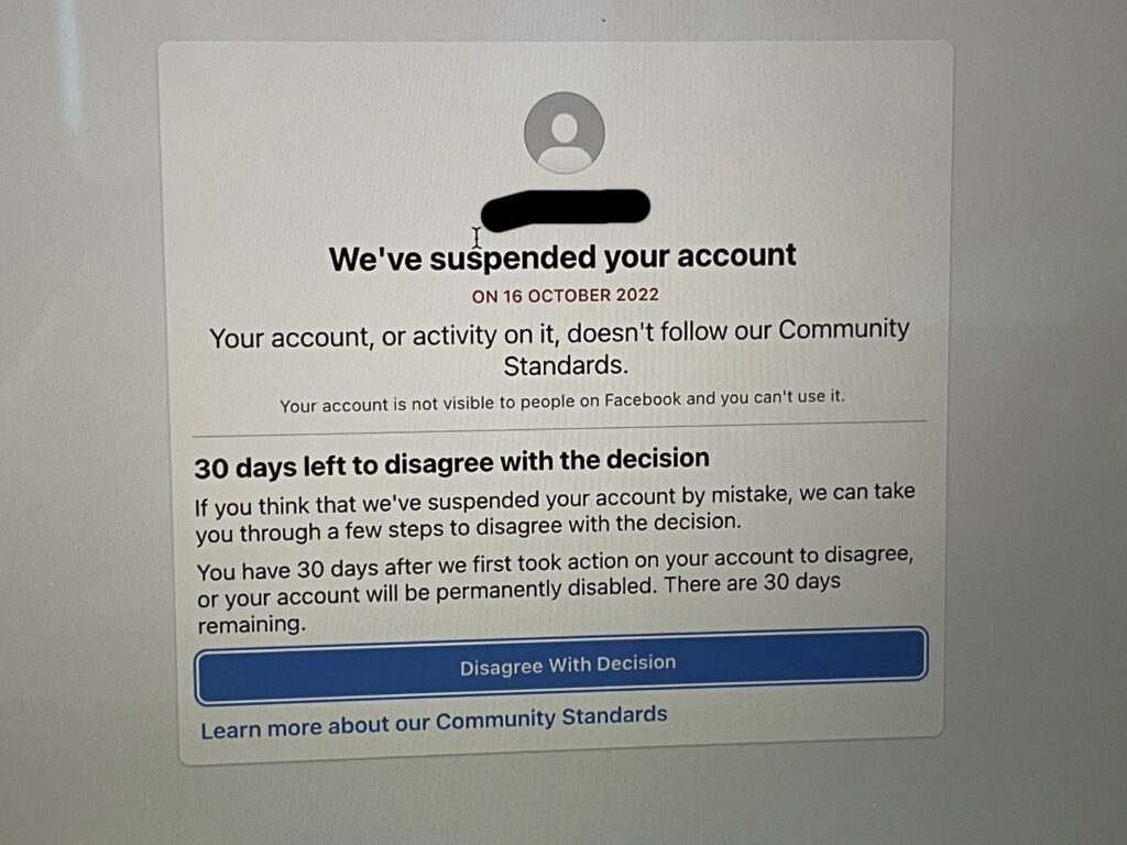 Why can't I create a new Facebook account?