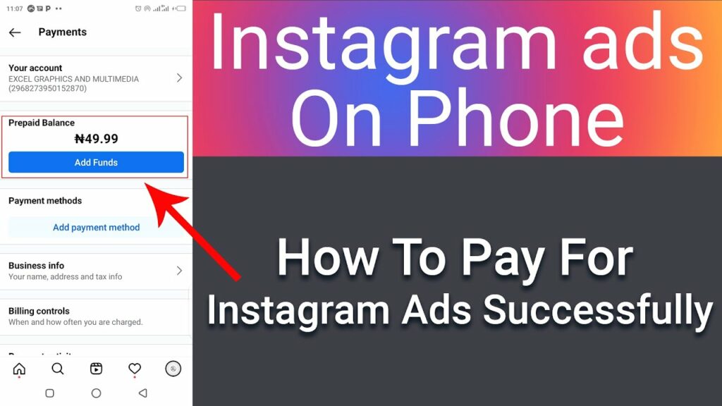 How to add a payment method on Instagram Promotion