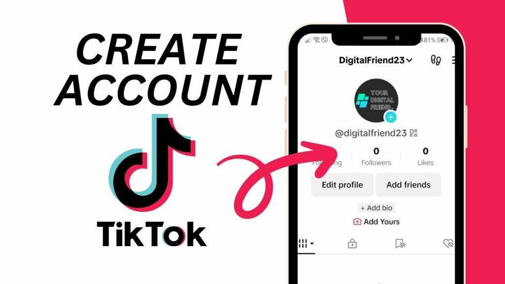 Instructions for creating a TikTok account to make money on iPhone'