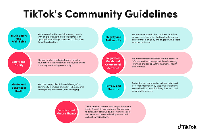 TikTok prohibited content regulations create a healthy community