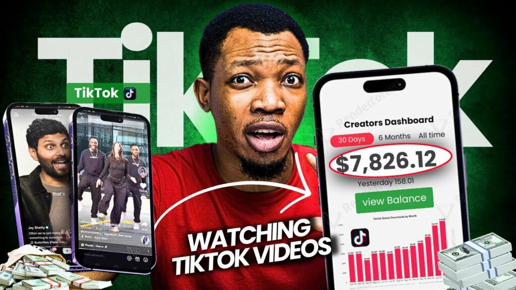 What is the feature of watching videos to make money on TikTok?