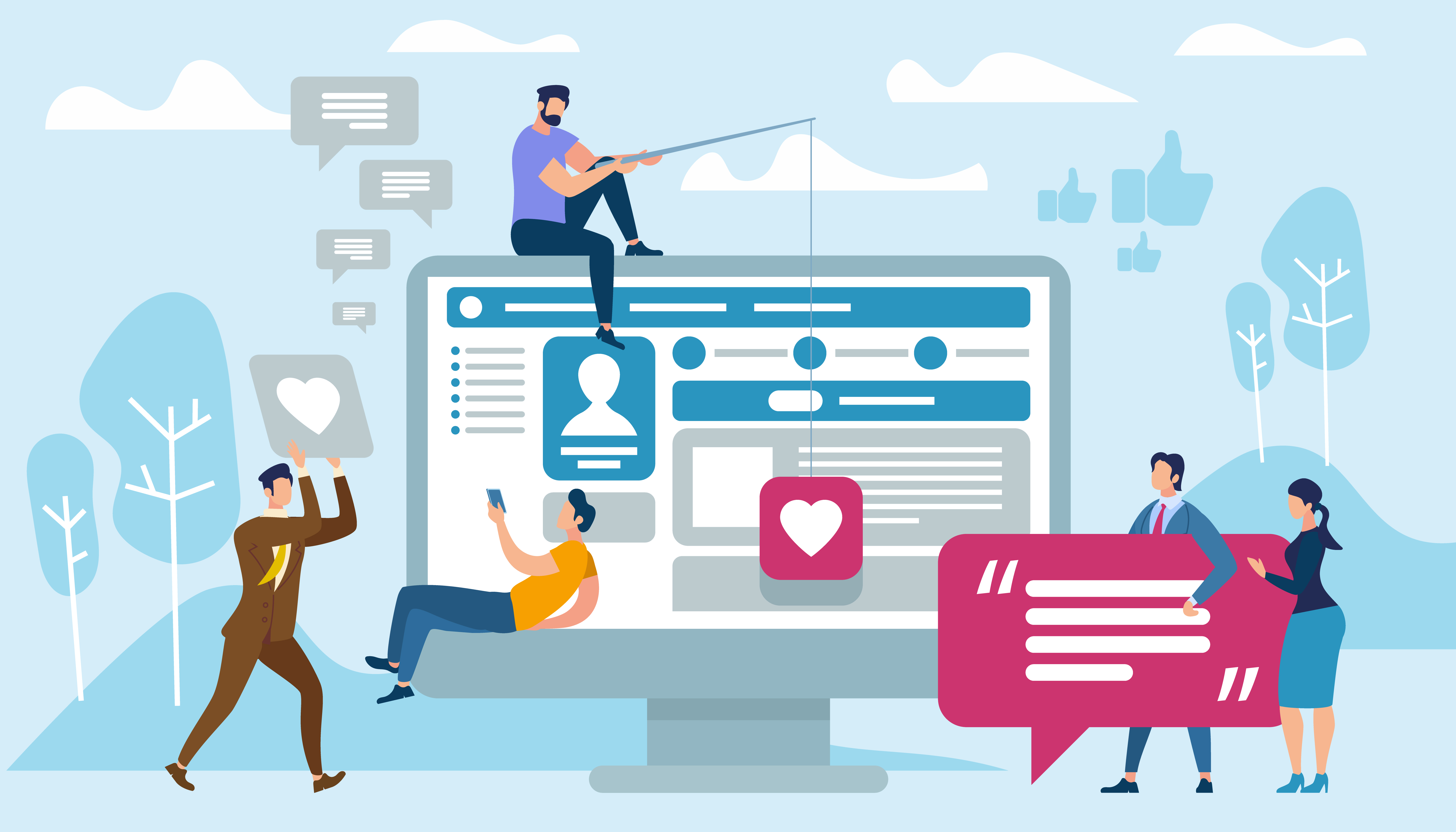 Remote worker identifying a phishing attempt on home office laptop