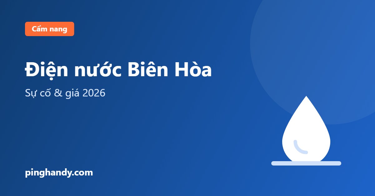 Sửa điện nước Biên Hòa: sự cố hay gặp, an toàn & giá 2026