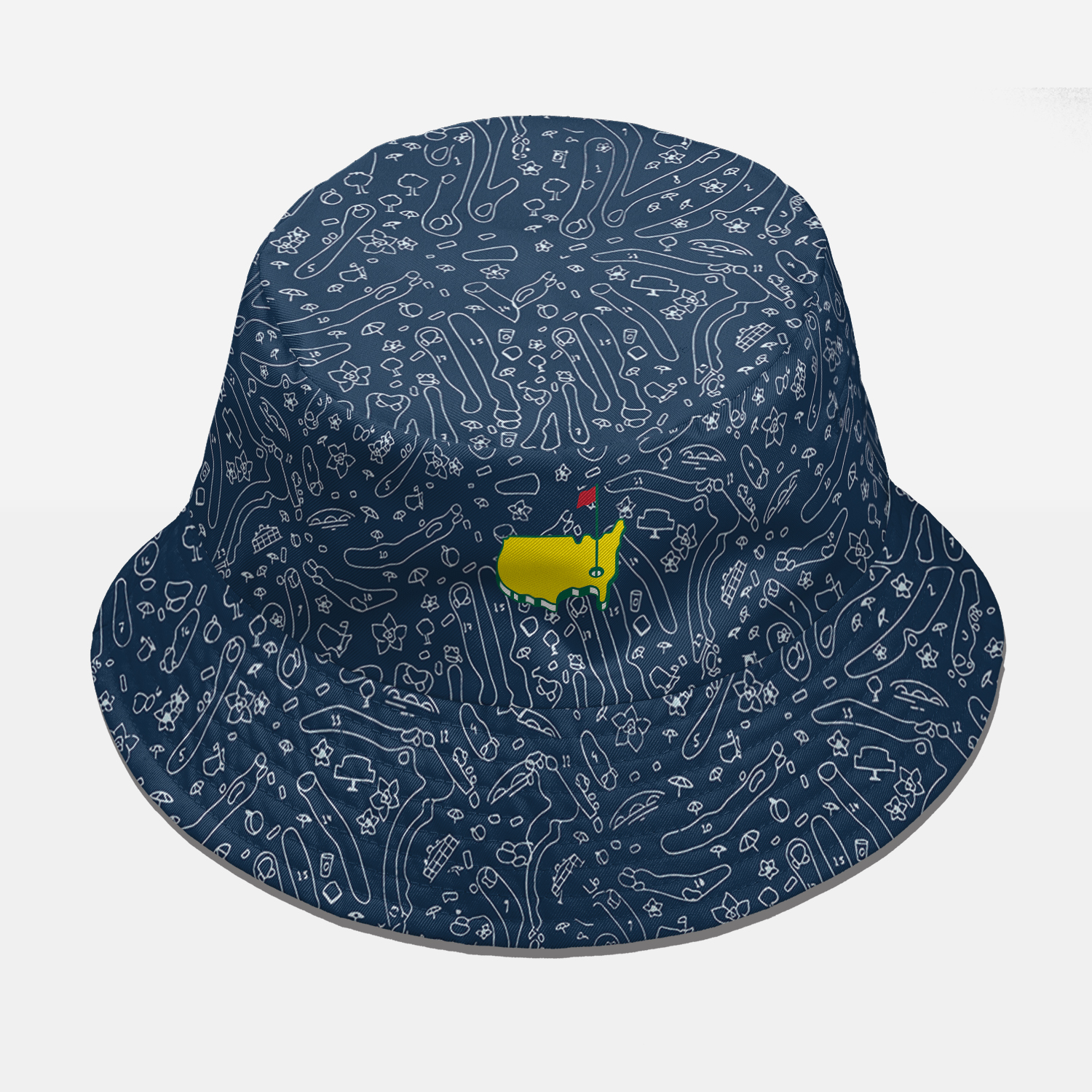 Masters Course Design Performance Tech Golf Reversible Bucket Hat