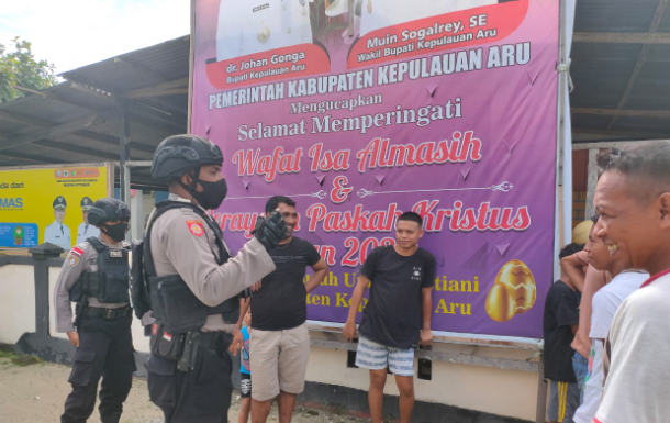 Tetap Memberikan Pengamanan Oleh Unit Pam Obvit Polres Kepulauan Aru