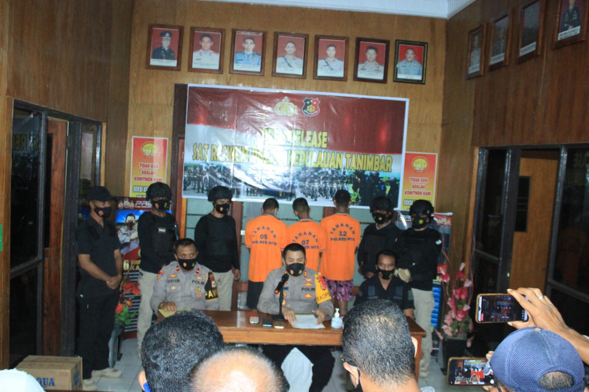 Ungkap Kasus Curanmor Bersama Lima Unit Ranmor Curian Polres Kepulauan