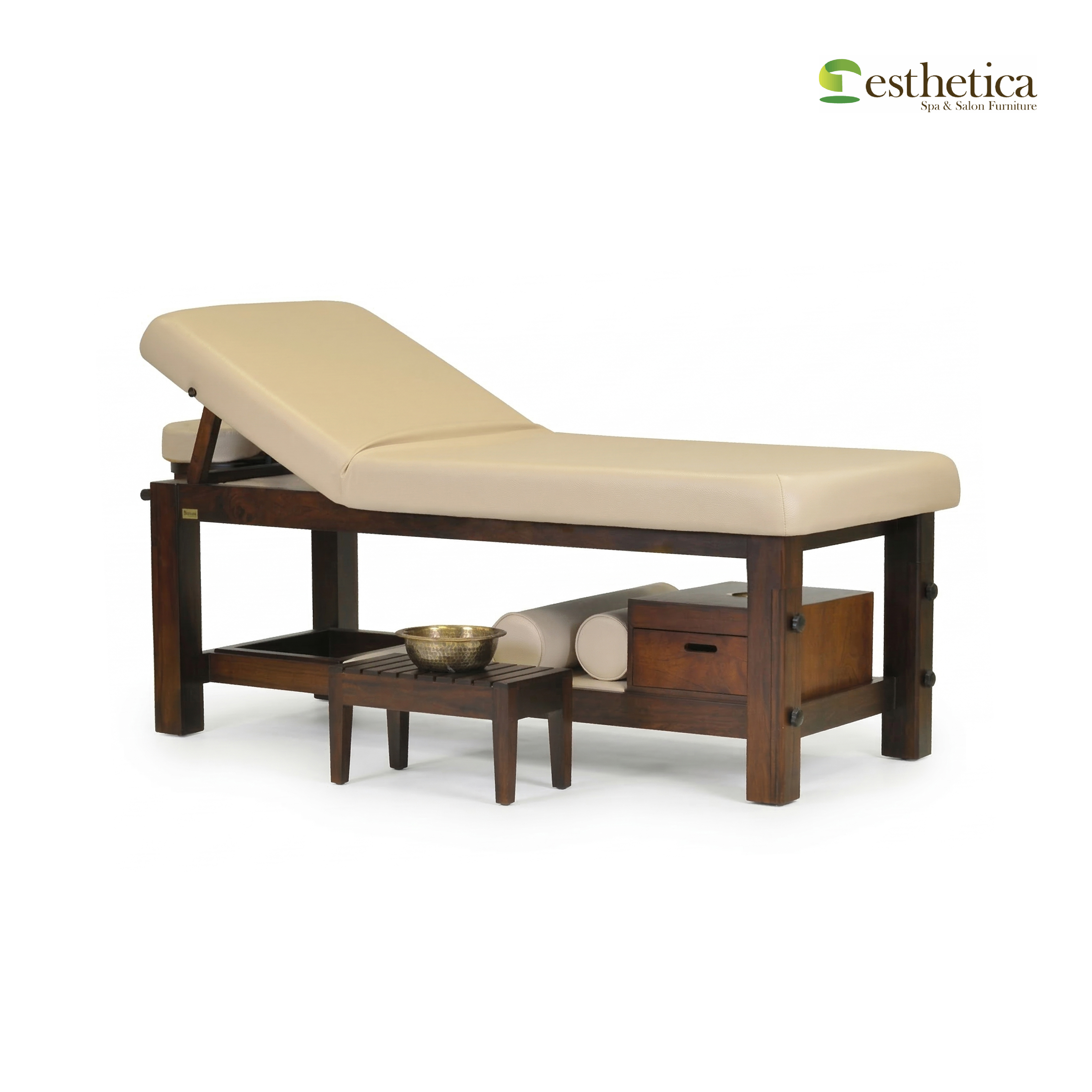 Shirodhara massage bed for Ayurvedic treatments เตียงนวด Shirodhara สำหรับอายุรเวช
