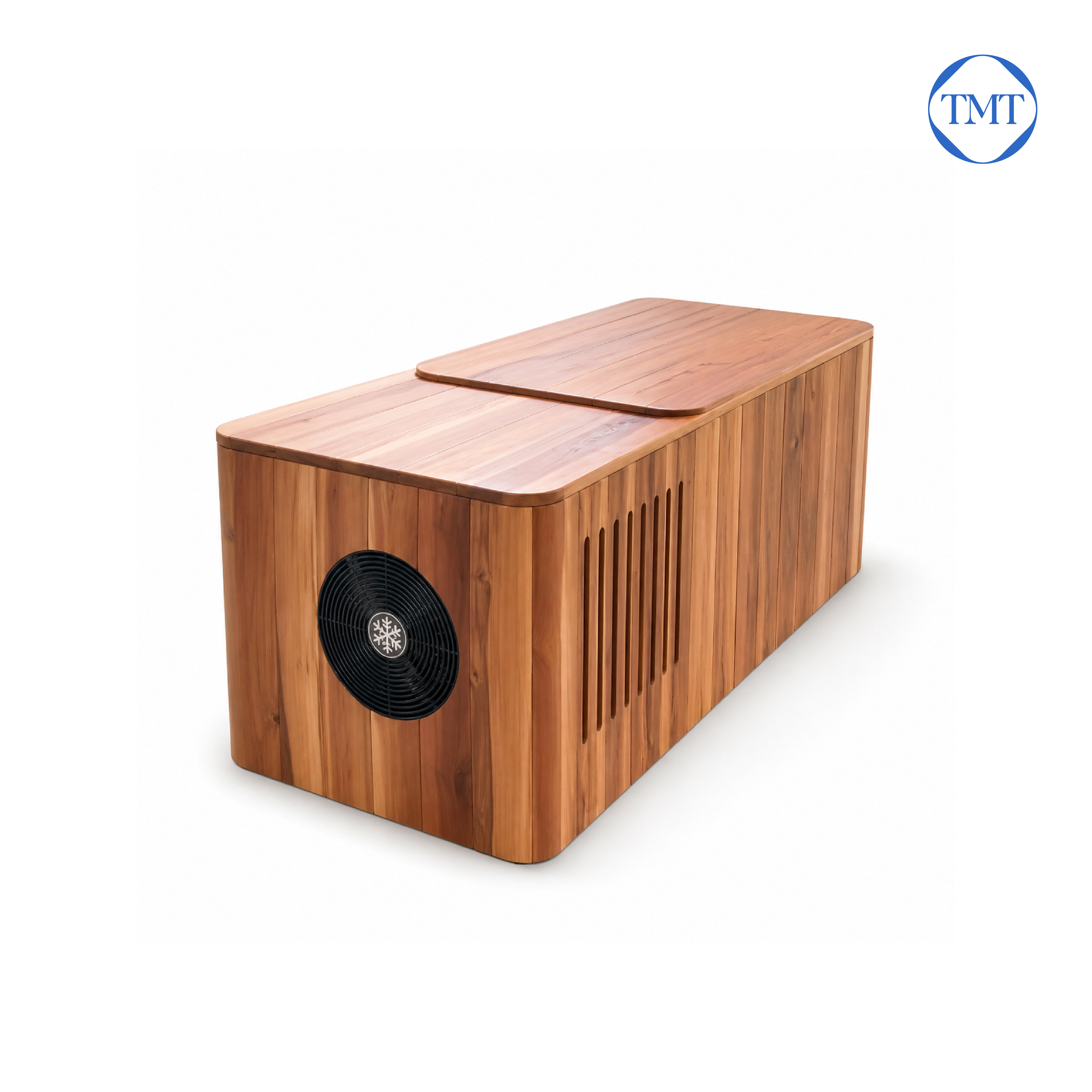 Red cedar cold plunge tub with chiller ถังแช่น้ำเย็นไม้เรดซีดาร์พร้อมชิลเลอร์