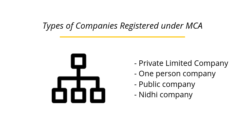 Types of Companies Registered under MCA