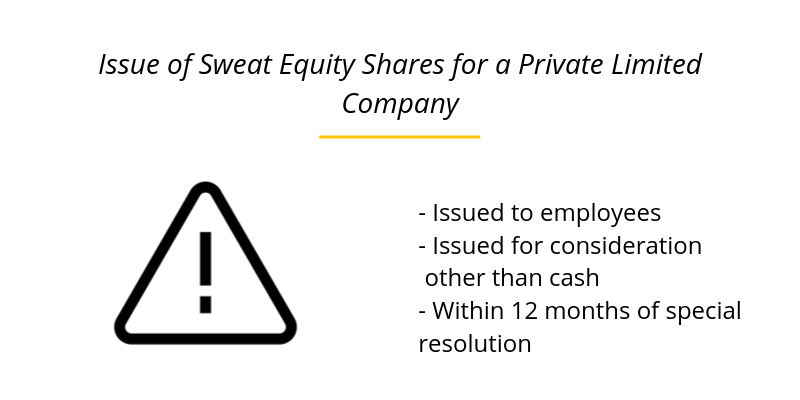 Issue of Sweat Equity Shares for a Private Limited Company