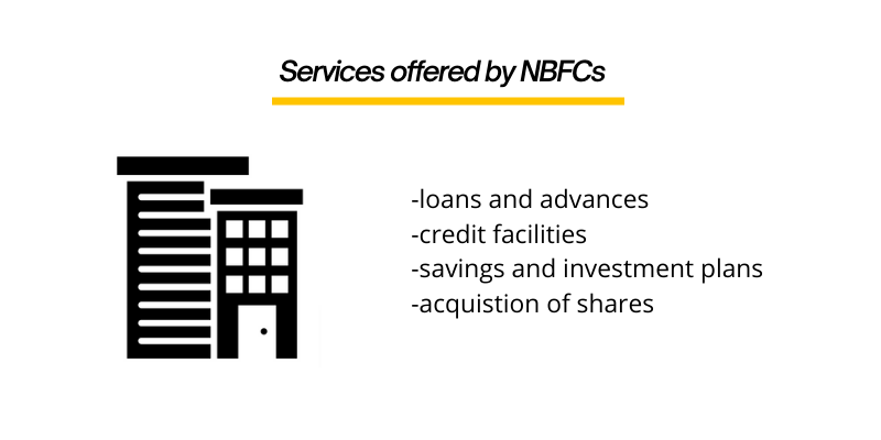 Services offered by NBFCs