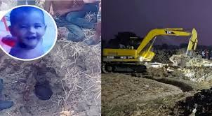 ২৪ ঘণ্টা পার হলেও গর্তে পড়া শিশুটিকে উদ্ধার করা যায়নি