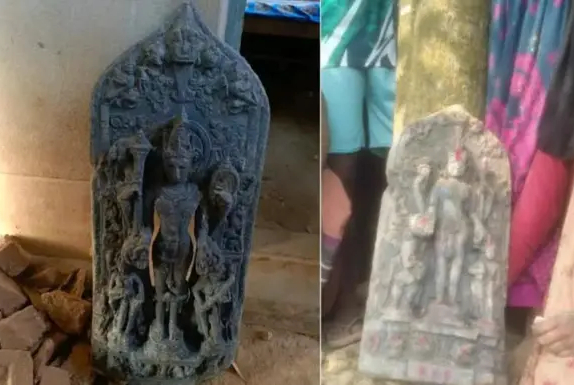 ধামইরহাটে ১৫ কোটি টাকা মূল্যের কষ্টি পাথরের মূর্তি উদ্ধার