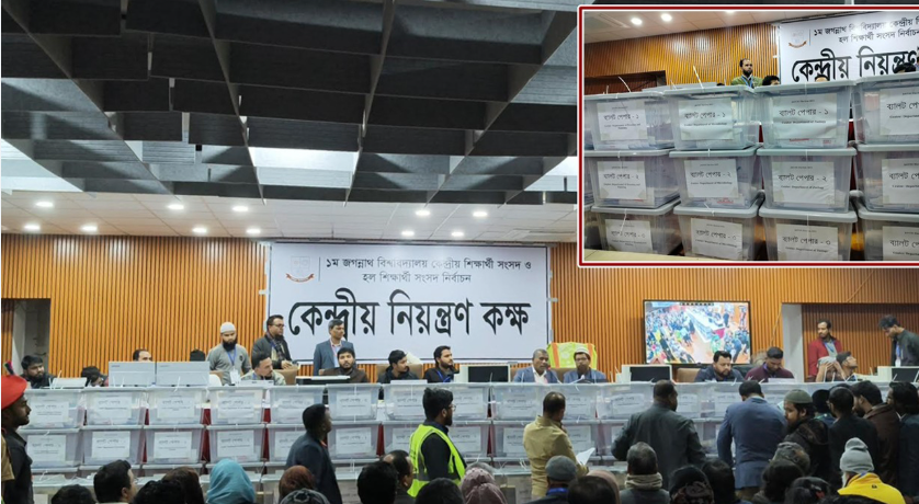 জকসুর ভোট গণনা স্থগিত