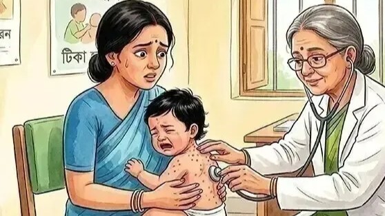 হামের উপসর্গে আরও ৪ শিশুর মৃত্যু ২৪ ঘণ্টায় আক্রান্ত ১১২৭