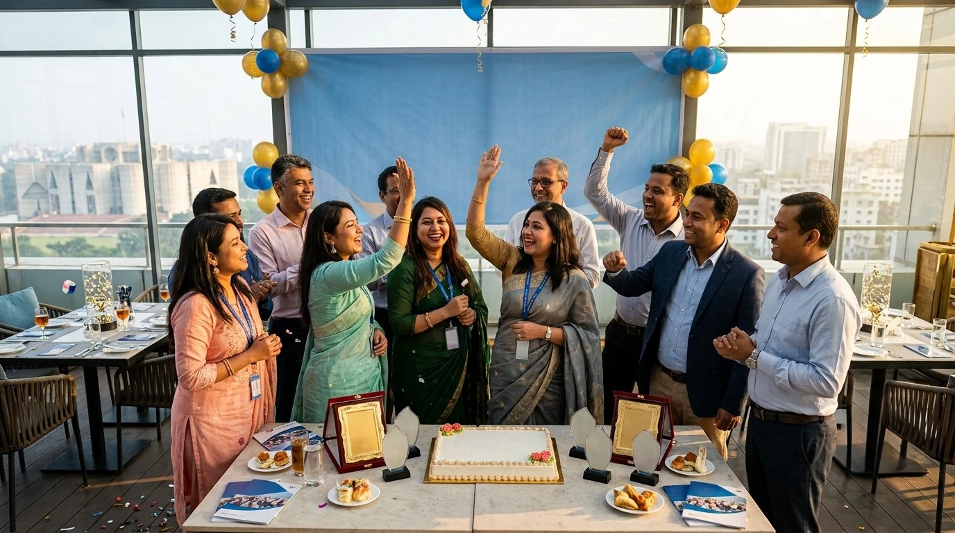 দলের অর্জিত ভালো মুহূর্তগুলো উদযাপন করুন দলের অর্জিত ভালো মুহূর্তগুলো উদযাপন করুন