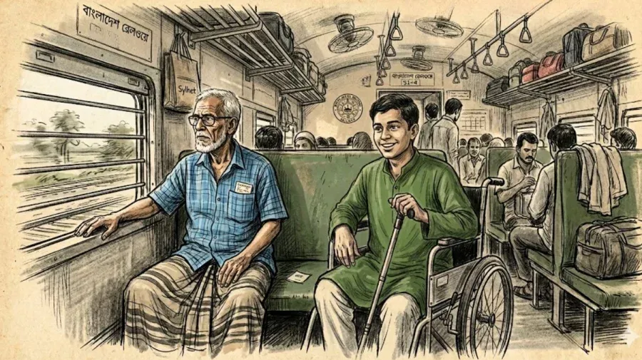 প্রবীন ও প্রতিবন্ধীদের জন্য ট্রেনের ভাড়ায় ২৫% ছাড়