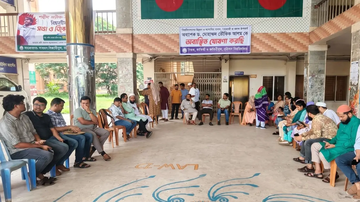 শিক্ষকদের শাটডাউনে অচল বরিশাল বিশ্ববিদ্যালয়