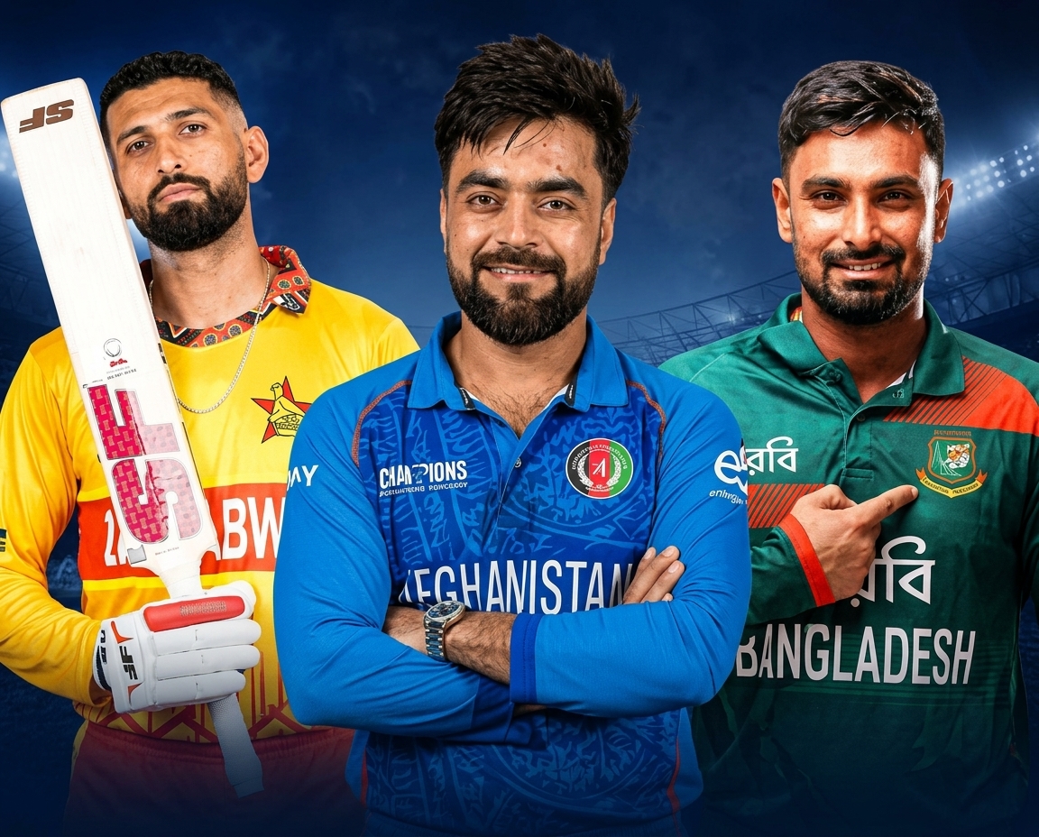 বাংলাদেশ-জিম্বাবুয়েকে নিয়ে ত্রিদেশীয় সিরিজ খেলবে আফগানিস্তান
