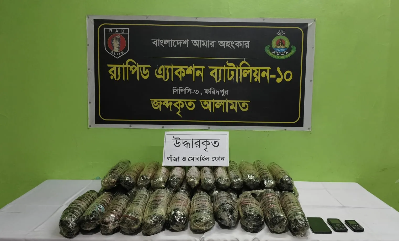 রাজবাড়ী গোয়ালন্দে ৩জন মাদক ব্যবসায়ী গ্রেফতার
