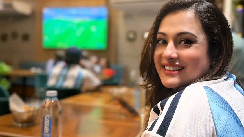 আজেন্টিনার জয়ে কেক কাটলেন অভিনেত্রী পূর্নিমা