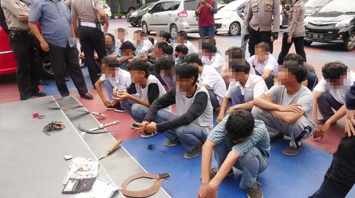 Beri Efek Jera, Pelajar di Kota Bogor Terlibat Tawuran 