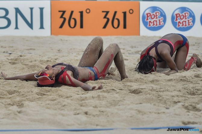 Tim Bola Voli Pantai Putri Indonesia Gagal Melaju Final