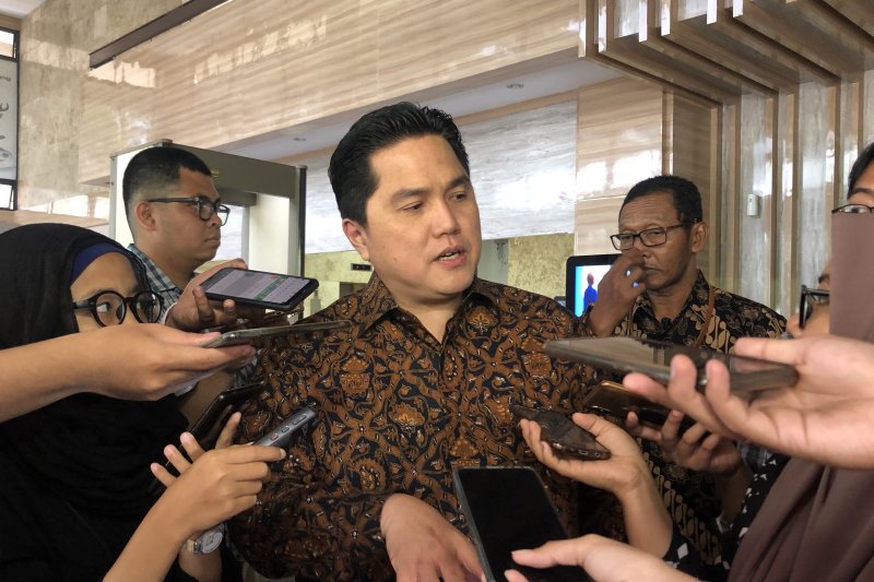 Menteri Badan Usaha Milik Negara (BUMN) Erick Thohir di Jakarta, Selasa (5/11/2019).