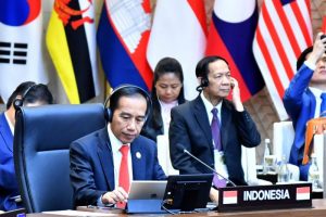 Presiden Jokowi ketika berbicara pada ASEAN-Republic of Korea (RoK) Summit di Busan Exhibition and Convention Center (Bexco), Selasa (26/11/2019).