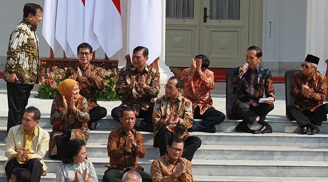 Ilustrasi menteri kabinet Jokowi 