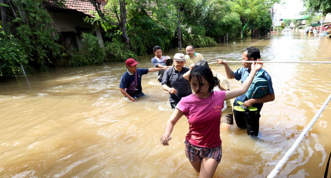 Banjir. Ilustrasi Foto : Ricardo/JPNN.com